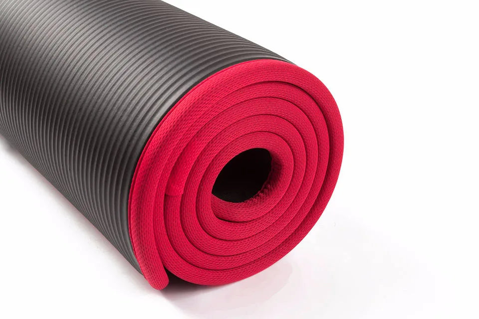 10MM Extra Thick 183cmX61cm High Quality NRB Non-slip Yoga Mats For Fitness Tasteless Pilates Gym Exercise Pads with Bandages