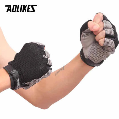 AOLIKES 1 Pair Gym Body Building Training Sports Fitness WeightLifting Gloves For Men And Women Custom Fitness Exercise Training