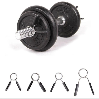 1 Piece 25/28/30 mm Barbell Clamp Spring Collar Clips Gym Weight Dumbbell Lock Standard Lifting Kit Barbell Lock