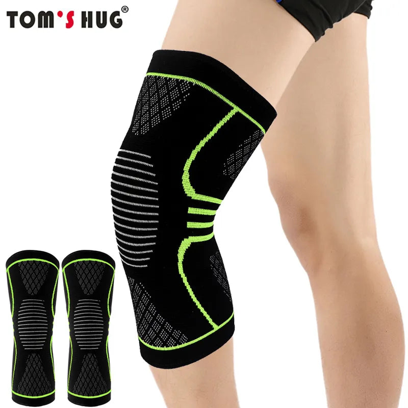 1 Pcs Knee Sleeve Support Protector Sport Kneepad Tom's Hug Brand Fitness Running Cycling Braces High Elastic Gym Knee Pad Warm