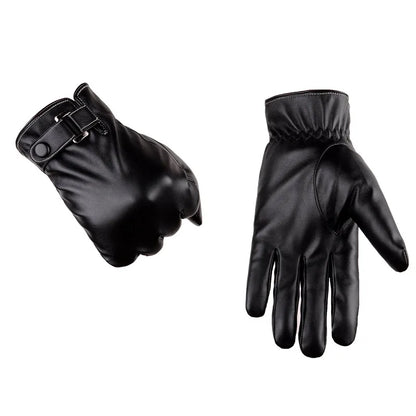 2018 Spring/Winter PU Leather Short Thin/Thick Black/Brown Touched Screen Glove Man Gym Car Driving Mittens