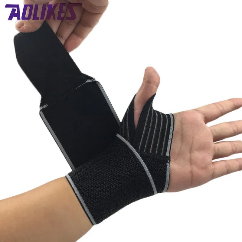 2Pcs Sport Elastic Bandage For The Wrist Brace Support Fitness Bodybuilding Hand Wraps Wrist Guard Strap Tennis Wristband Gym