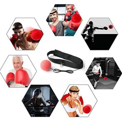 Boxing Fight Reflex Ball Headband Punch Punching Balls Martial Arts Fitness Gym Exercise Training Equipment Improve Reaction