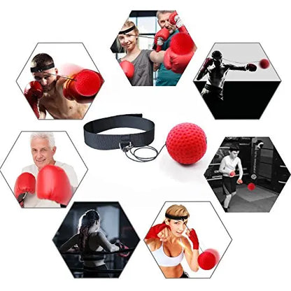 Boxing Reflex Speed Punch Ball Training Hand Eye Coordination with Headband Improve Reaction Muay Thai Gym Exercise Equipment