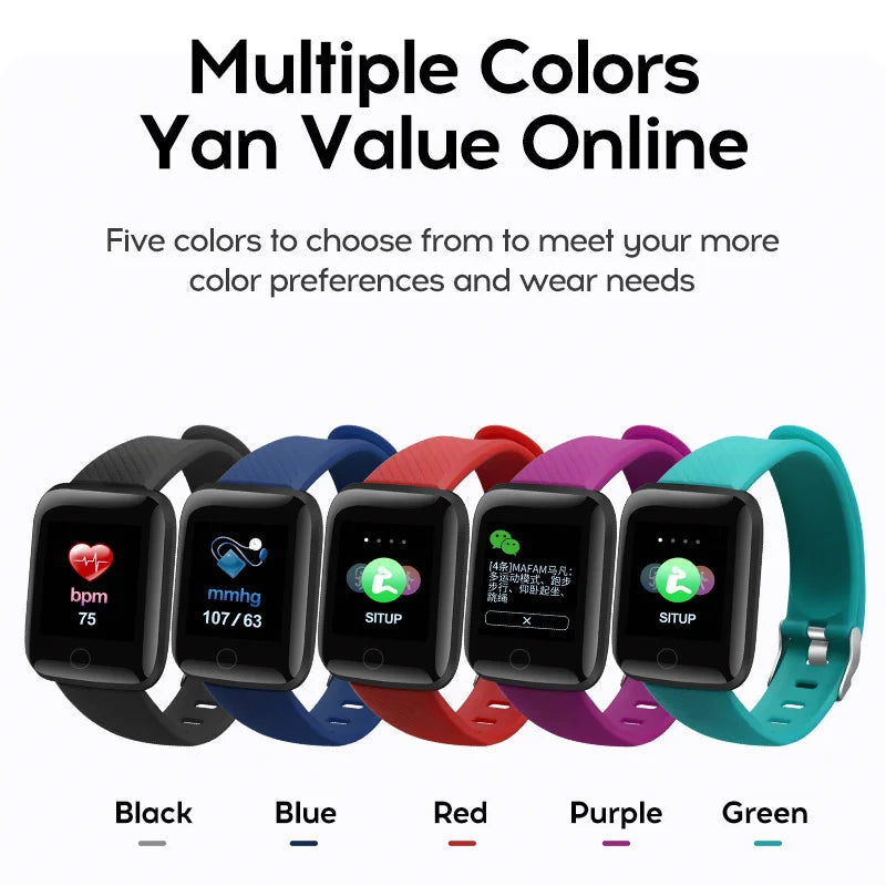 Smart Watch Blood Pressure Smartwatch Women's Square Watch Monitor Fitness Tracker Reloj Inteligente Mujer Sport For Android Ios