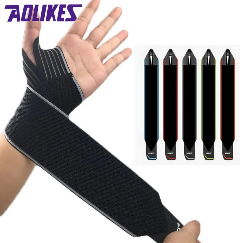 2Pcs Sport Elastic Bandage For The Wrist Brace Support Fitness Bodybuilding Hand Wraps Wrist Guard Strap Tennis Wristband Gym