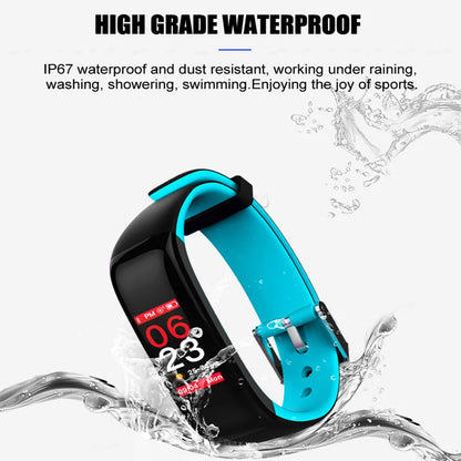 P1 Plus Smart Bracelet 0.96" Color Screen Heart Rate Blood Pressure Monitor Smart Band Wristband Waterproof IP67 Fitness Tracker