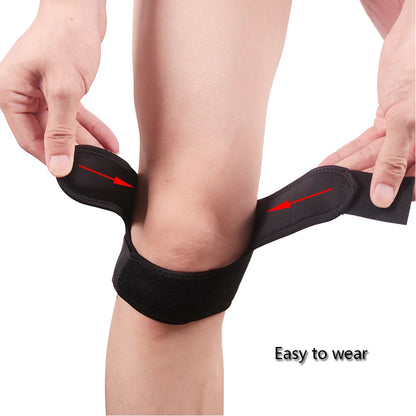 SKDK 1PC Professional Adjustable Patella Sports Knee Pads Black Damping Pressurize Leg Protector Gym Training Shin Guard Kneecap