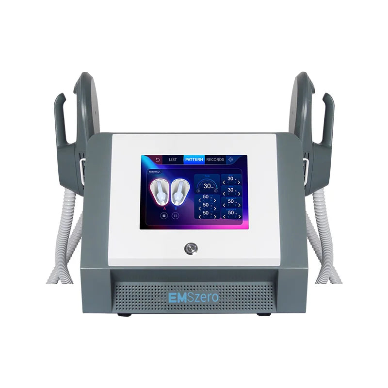 Smart Fitness EMS Muscle Stimulator Body Shaping Sculpting Machine with 2/4 Handles ABS Material Slimming Emszero Device