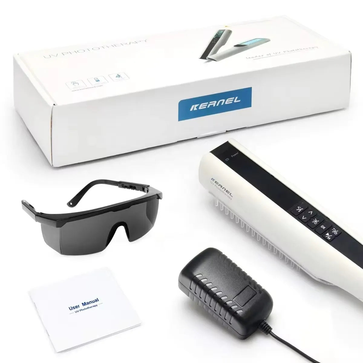 Kernel CE Approved Hospital Portable Ultraviolet UV Phototherapy 311nm Narrow Band UVB Lamp for Vitiligo Psorasis Treatment