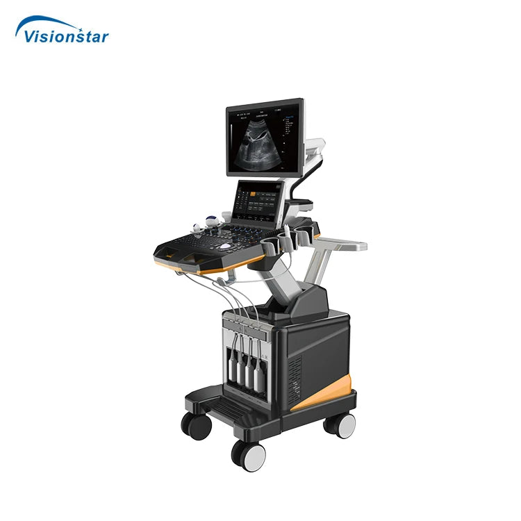 UCD60T Professional Cardiac Imaging Color Doppler 5D Trolley Ultrasound Machine for Hospital