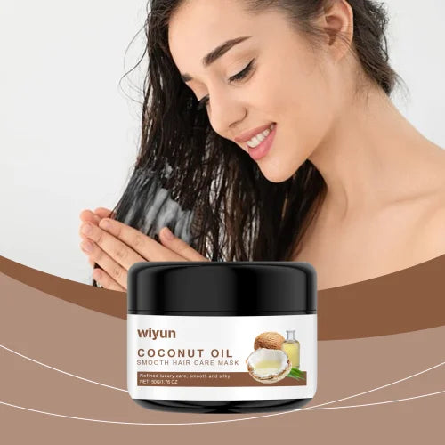 Wiyun Coconut Oil Smoothing Hair Mask Coconut Oil Smoothing Hair Mask Improves Dry Hair And Hydrates Smooth Hair