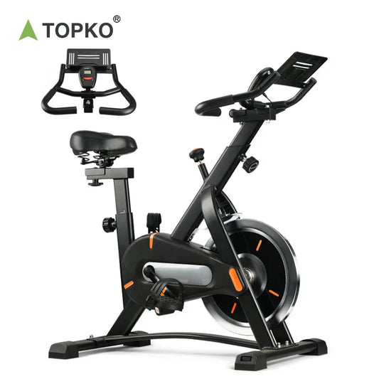 TOPKO US Warehouse Premium Stainless Steel Exercise Bike Durable Home Fitness Cycling Bike Workout Equipment