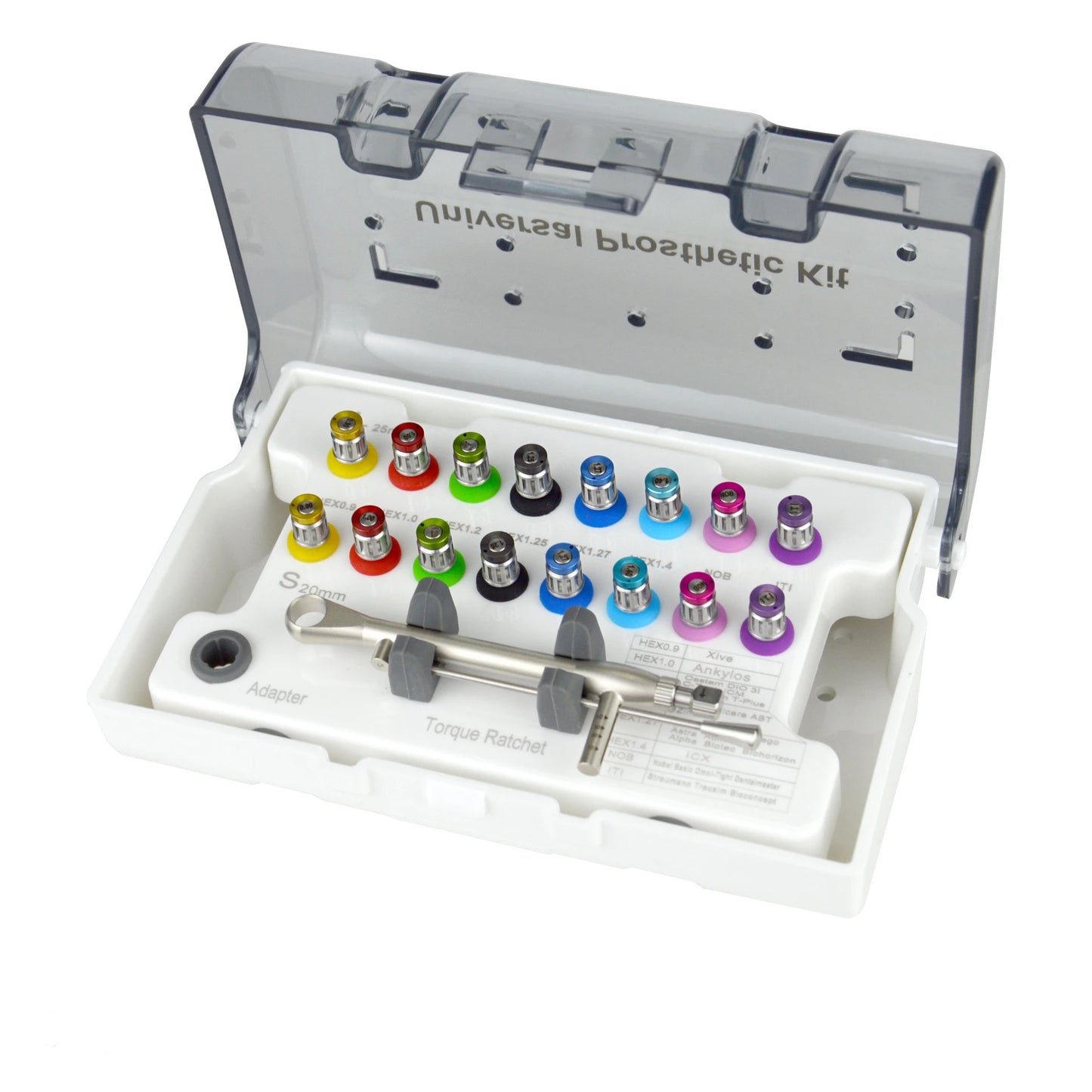 Dental Implant Manual Kit Surgical Instruments Universal Prosthetic Screwdrivers Torque Wrench Repair Tools Restoration Dentist