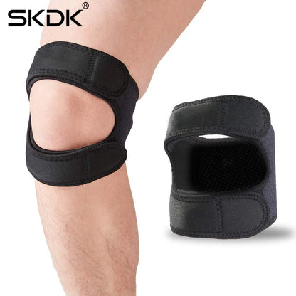 SKDK 1PC Professional Adjustable Patella Sports Knee Pads Black Damping Pressurize Leg Protector Gym Training Shin Guard Kneecap