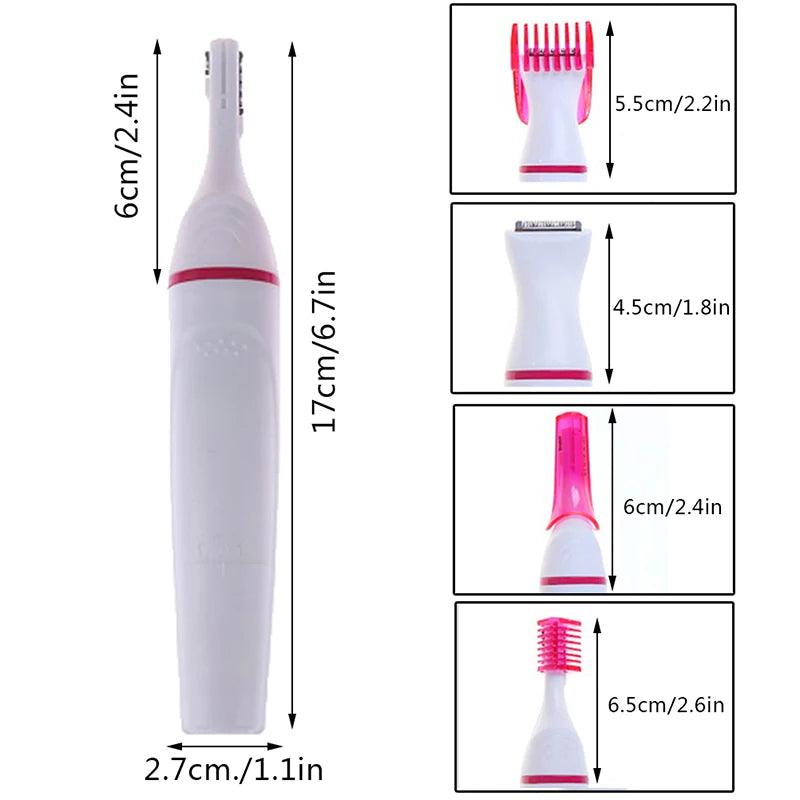 5 In 1 Practical Women Hair Removal Electric Shaping Female Shaving Machine Mini Shaver Trimmer Razor For Underarm Facial Tool