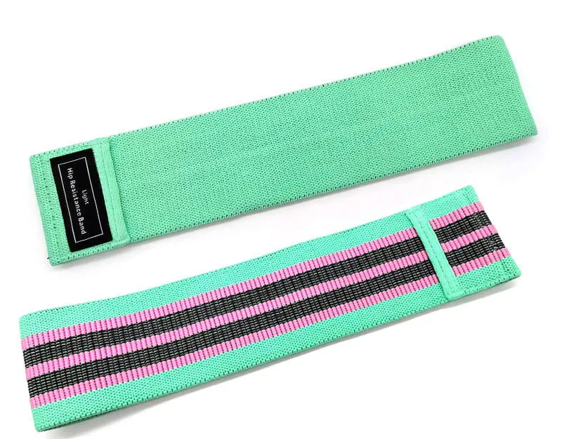 2024 New Arrival Home Workout Fitness Custom Logo Elastic Fabric Non Slip Rubber Hip Booty Yoga Resistance Band