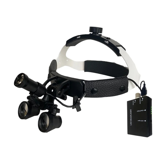 2.5X/3.5X Dental Binocular Magnifier Headlight Magnifying Glasses Dentist Tool Dental Instrument