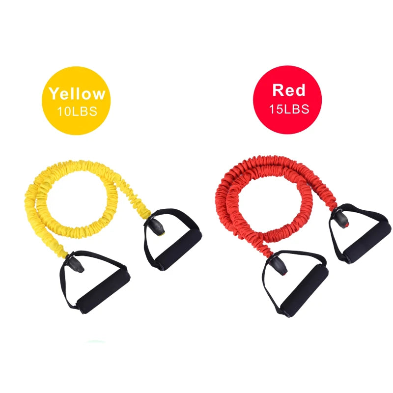 11pcs/set Pull Rope Fitness Exercises Resistance Bands Rubber Loop Tube Bands Gym Exercise Pilates Yoga Workout Equipments