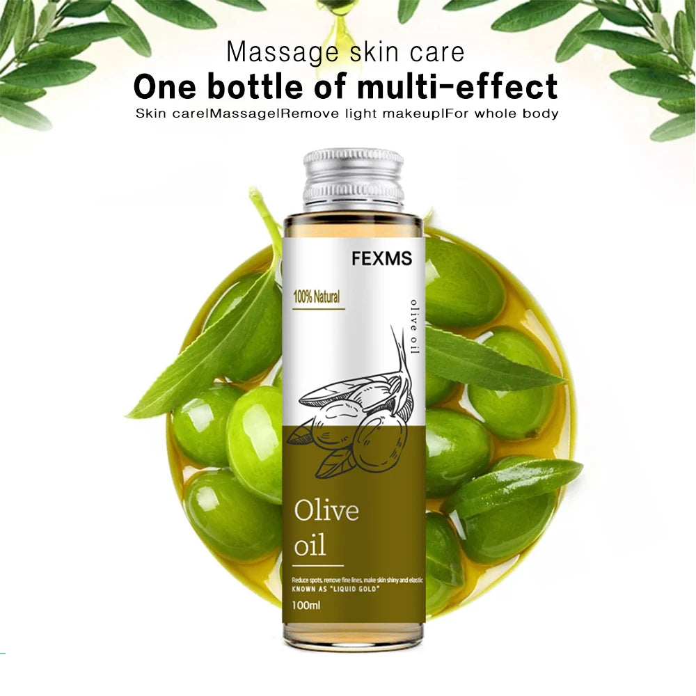 100% Natural Organic Olive Oil. Day  Night Moisturizer for Skin Hair Care Face Cuticle  Nail Care Natural Body Oils 100ml