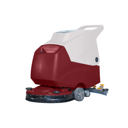 KUER Wholesale 21 Inch Floor Scrubber Cleaning Machine 55L Mini Auto Scrubber Floor Cleaning Machine for Hospital