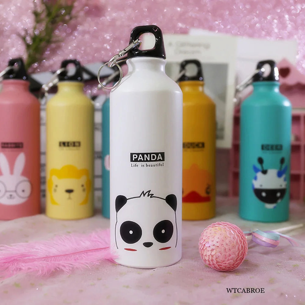 My 500ML Cartoon Aluminum Kitchen Drinkware Lemon Kids Water Bottle Outdoor Travel Gym Sports Portable bottled my Gourd Bottles