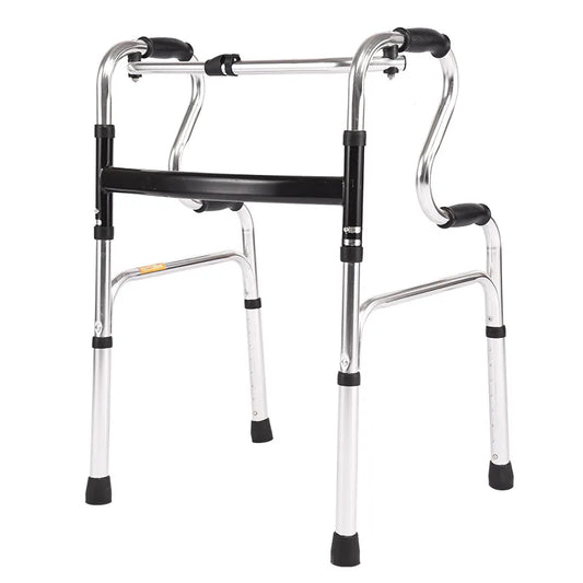Folding Walking Aid Walker Frame for Disabled  Lightweight Standing Frame Aluminum Hospital Device