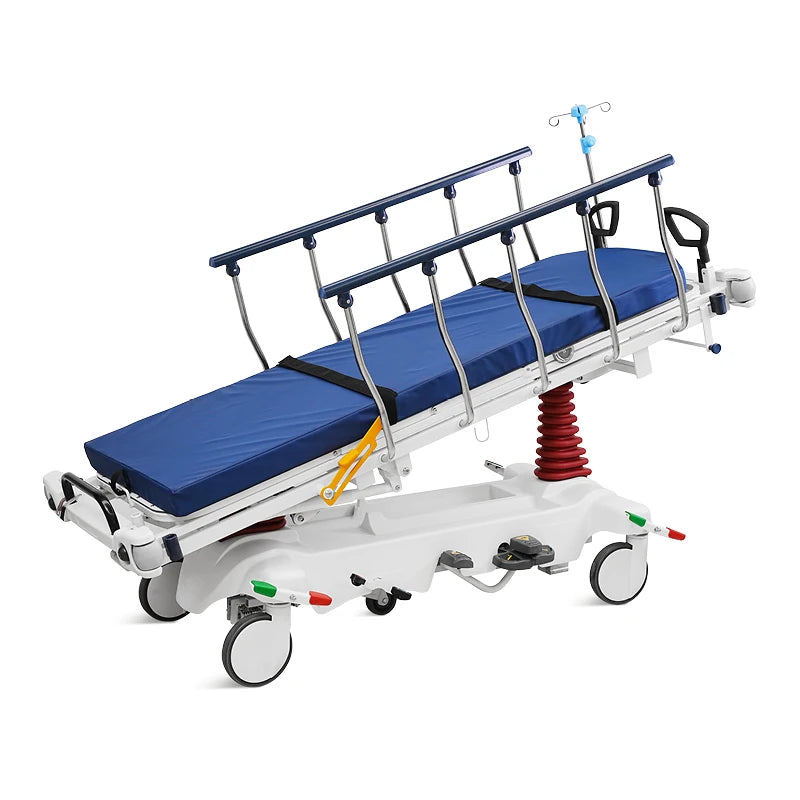 SKB041-7 Hospital Operation Connecting X-ray Hydraulic 5 Function Adjustable Patient Transfer Trolley