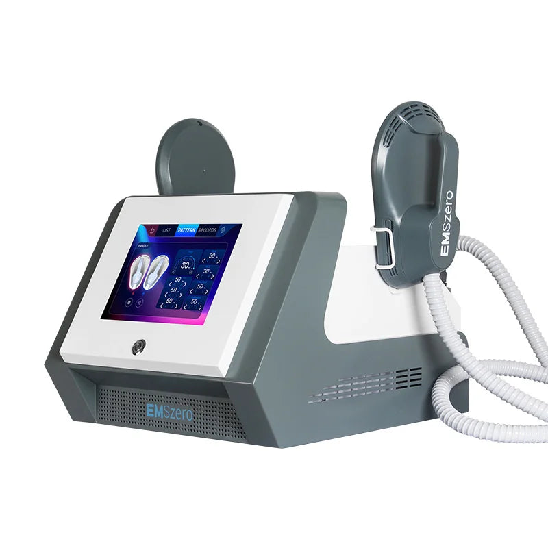 Smart Fitness EMS Muscle Stimulator Body Shaping Sculpting Machine with 2/4 Handles ABS Material Slimming Emszero Device