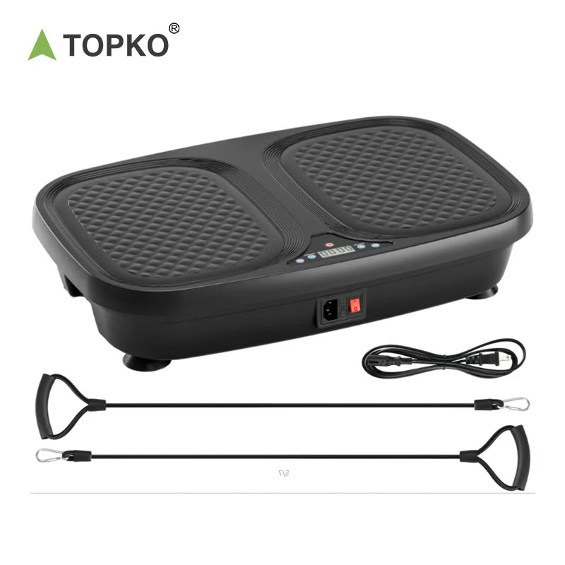 TOPKO US Warehouse Auto Mode Fitness Board Whole Body Workout Equipment Portable Vertical Vibration Plate Exercise Machine