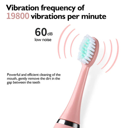 Sonic Toothbrush Electric for Kids Tooth Brush Children Waterproof Teeth Cleaning Whitening Soft Bristle Toothbrush J259