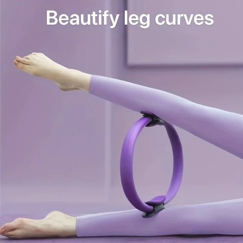 [Fitness Ring] Monochrome Fitness Ring | Yoga Pilates Ring for Home Exercise, Resistance Elastic Gym Workout, Body Stretch Ring