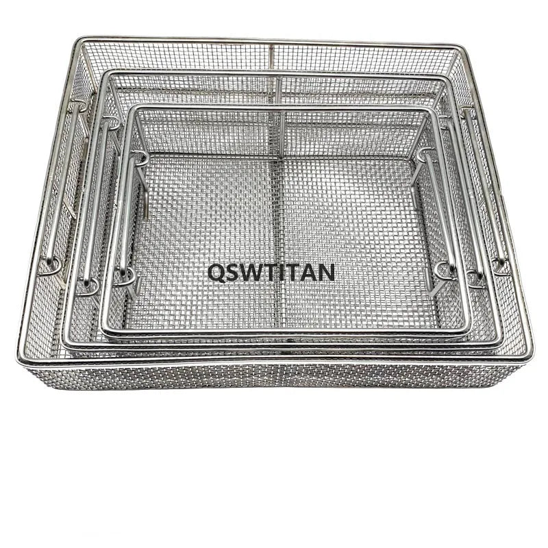 Sterilizing Basket Sterilization Box Stainless Steel Disinfection Net Surgical Operating Instrument Autoclave