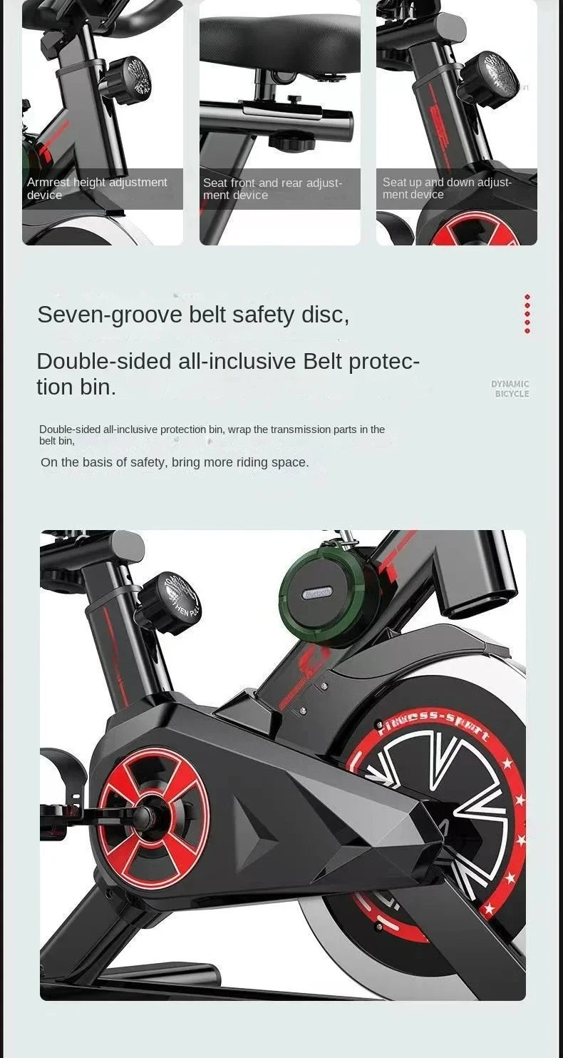 Silent Smart Power Bike for Indoor Exercise - Weight Loss and Fitness Solution for Home Use, Perfect for a Healthy Lifestyle