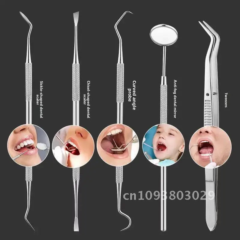 Oral Care Dental Cleaning Kit - Toothpick Stain Remover Teeth Scale Removal Tool Adult Dental Probes Tongue Scraper & More