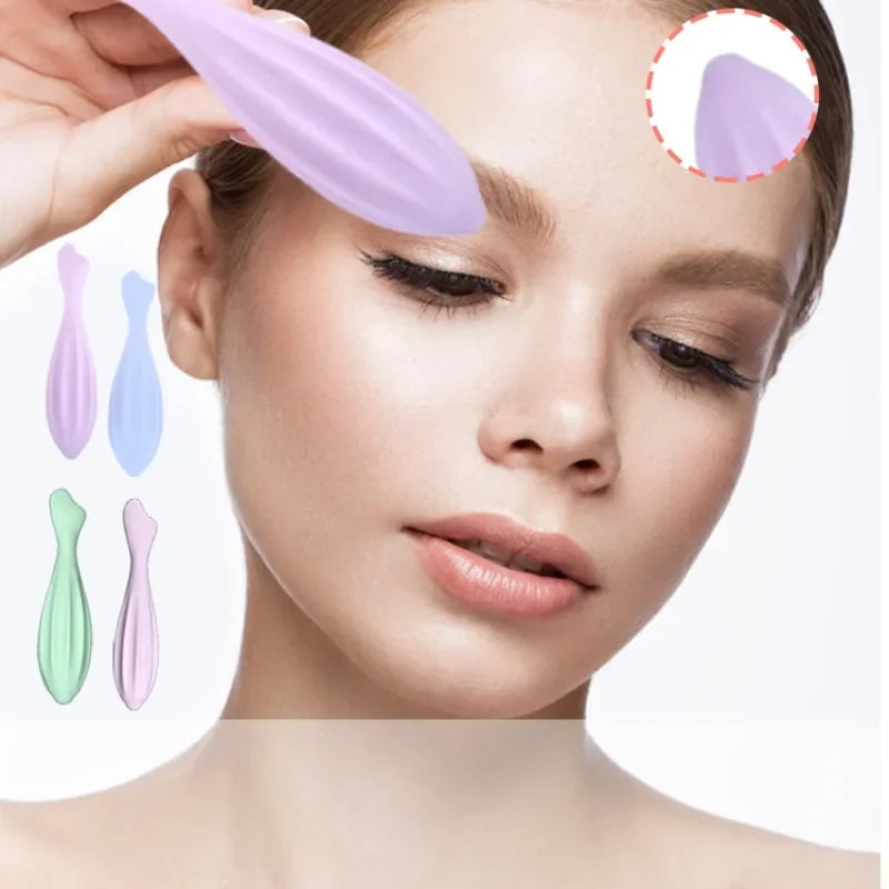 Face Roller for Face and Eye Face Beauty Roller Skin Care Tools Gua Sha Massage Silicone Roller Beauty