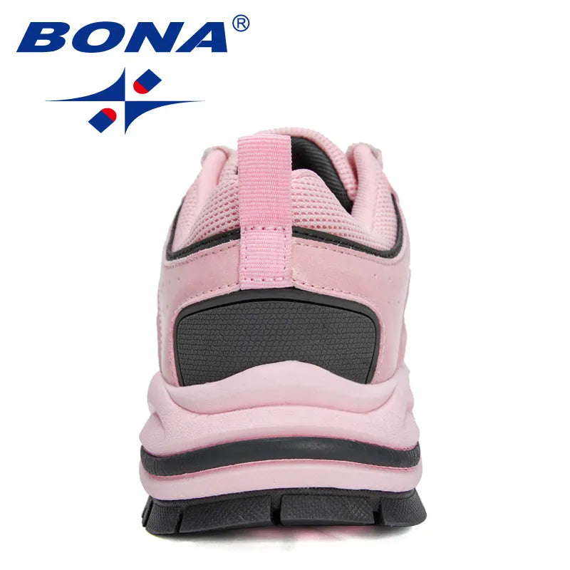 BONA New Designers Classics Sneakers Women Mesh Breathable Running Shoes Ladies Walking Shoes Jogging Footwear Feminimo