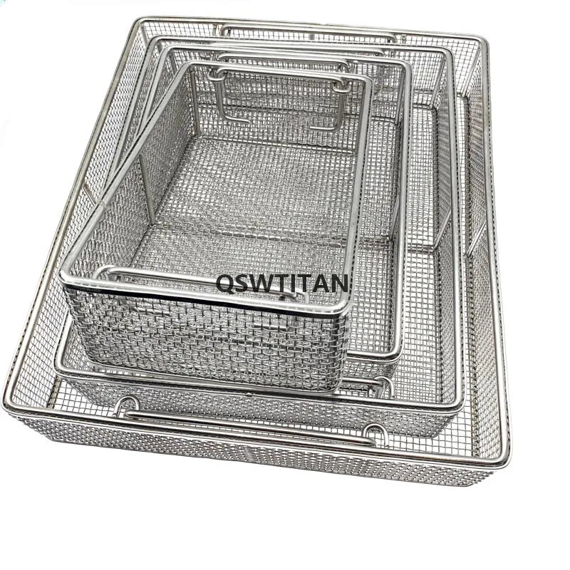 Sterilizing Basket Sterilization Box Stainless Steel Disinfection Net Surgical Operating Instrument Autoclave
