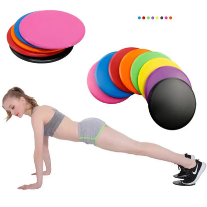 2PCS Gliding Discs Slider Fitness Disc Exercise Sliding Plate For Yoga Gym Abdominal Core Training Exercise Equipment