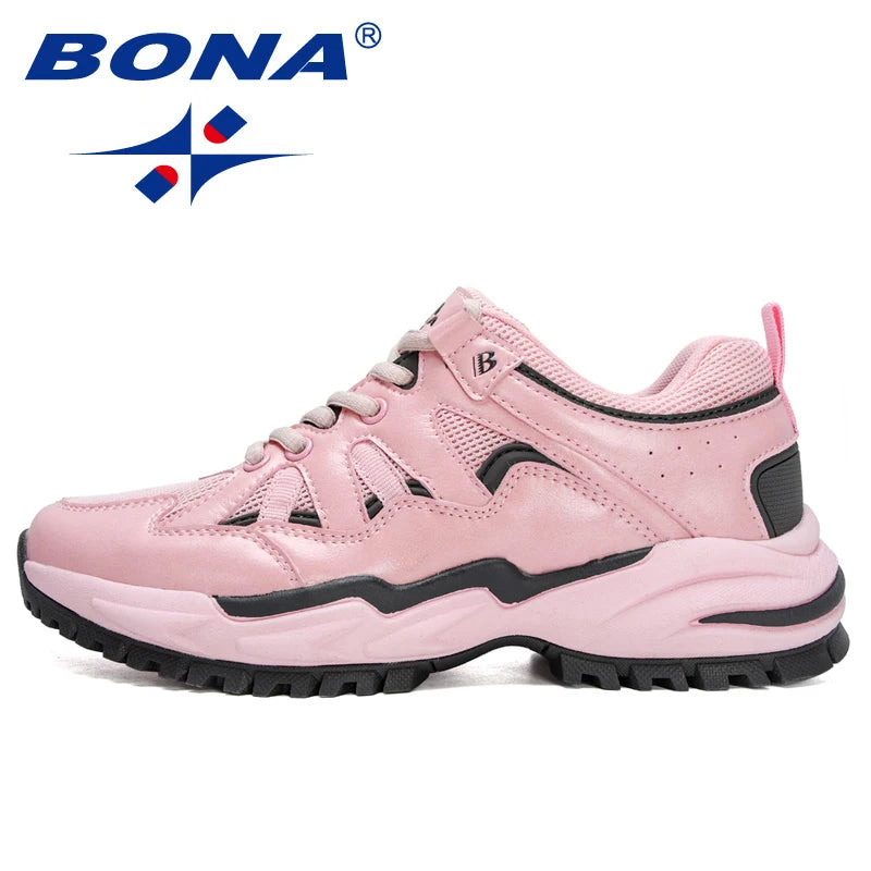 BONA New Designers Classics Sneakers Women Mesh Breathable Running Shoes Ladies Walking Shoes Jogging Footwear Feminimo