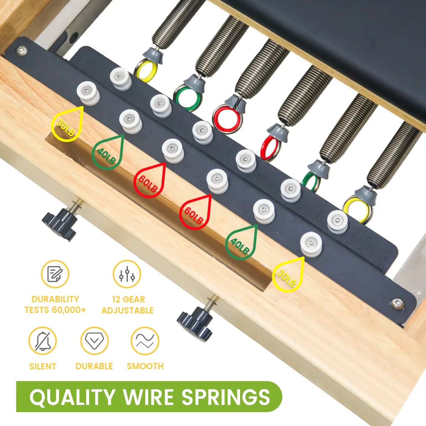 High Quality Home Folding Pilates Reformer Factory Direct Hot Sale Folding Pilates Reformer Fitness Gym Folding Pilates Reformer