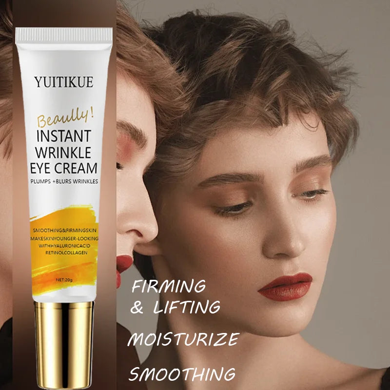 Instant Anti-Wrinkle Eye Cream, Massage Eye Cream, light texture, deeply moisturizing, firm and non-greasy, easy to apply, suita