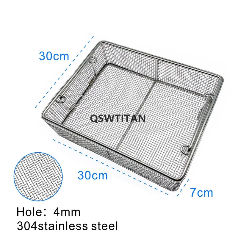 Sterilizing Basket Sterilization Box Stainless Steel Disinfection Net Surgical Operating Instrument Autoclave