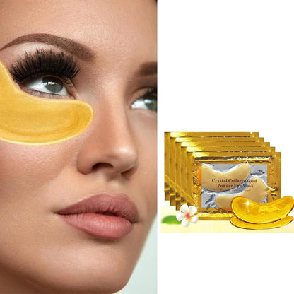 Crystal Collagen Gold Powder Eye Mask Anti-Aging Dark Circles Acne Beauty Patches For Eye Skin Care Korean Cosmetics 30p=15pairs