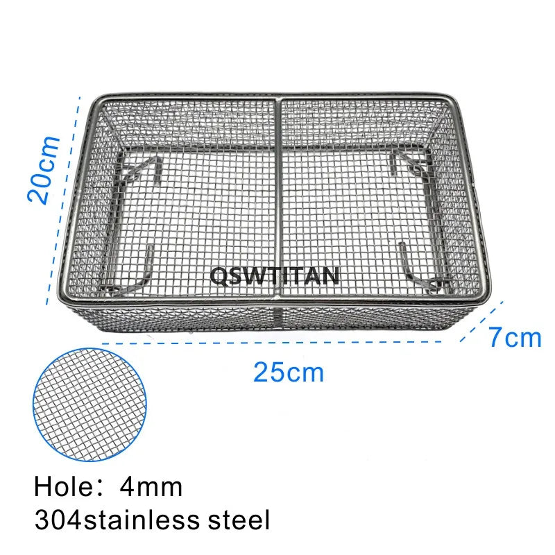 Sterilizing Basket Sterilization Box Stainless Steel Disinfection Net Surgical Operating Instrument Autoclave