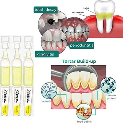 10Pcs 3V TLOPA Ampoule Toothpaste Tooth Serum Ampoule Essence Toothpaste Fruit Acid Teeth Whitening Essence Tooth Care