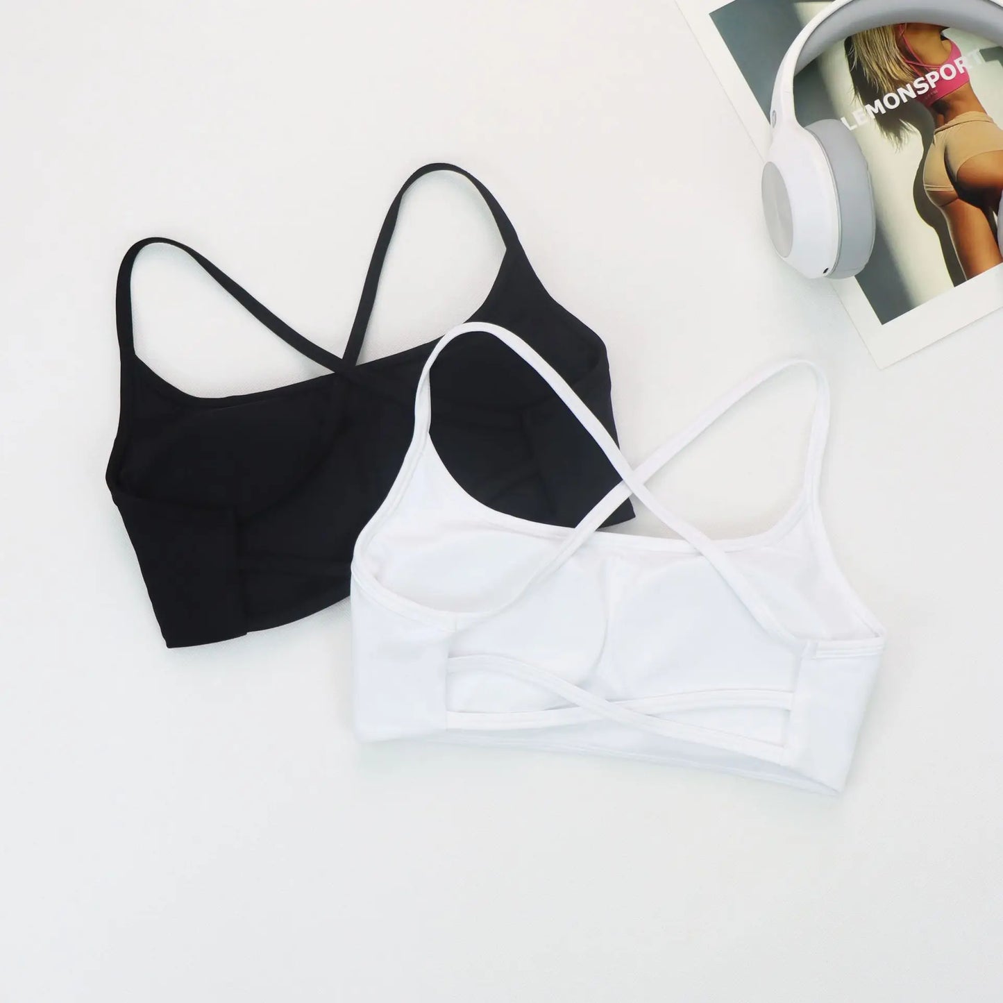 CHRLEISURE Beautiful Back Fitness Bra Sexy Hollow Workout Underwear Women Running Crop Top Anti-Sweat Elastic Cycling Bralette