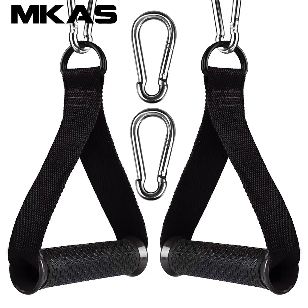 Heavy Duty Exercise Handles Cable Attachment Gym Resistance Bands Handles Anti-slip Grip Pilates Yoga Strength Trainer Workout