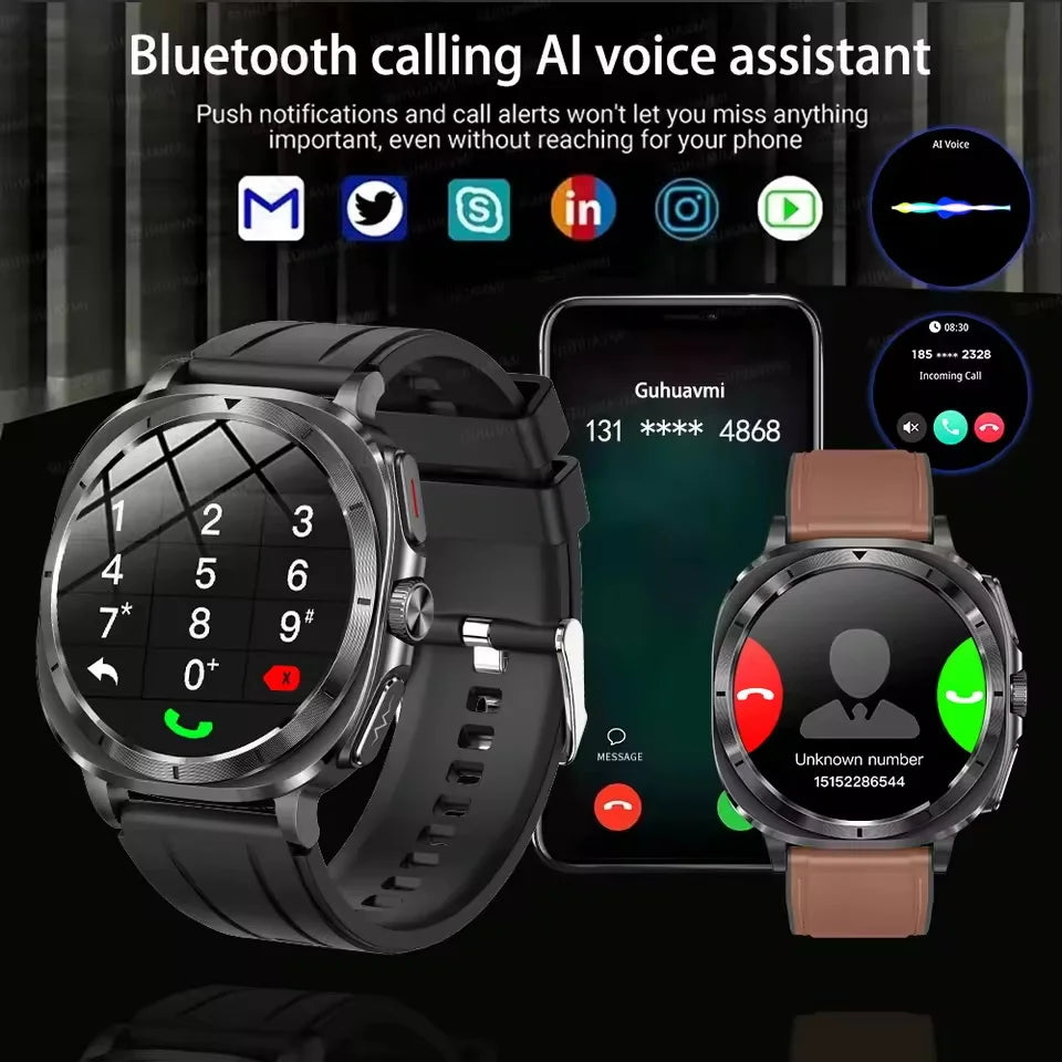 2025 NEW Health monitoring ECG+PPG Smart Watch Uric Acid Blood fat Blood Pressure High Precision Analysis Smart Watch Voice call