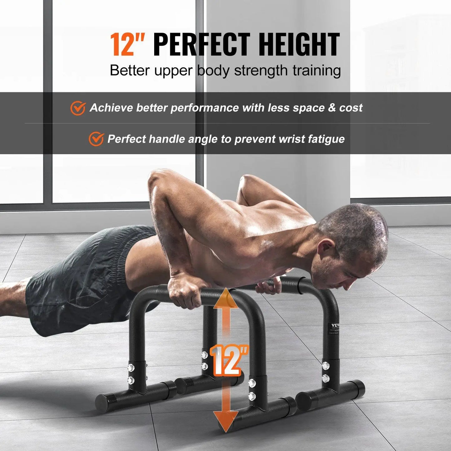 Dip Bars, 500 lbs Weight Capacity, Heave Duty Dip Stand Station, Fitness Workout Dip Bar Station Stabilizer Parallette Push Up S